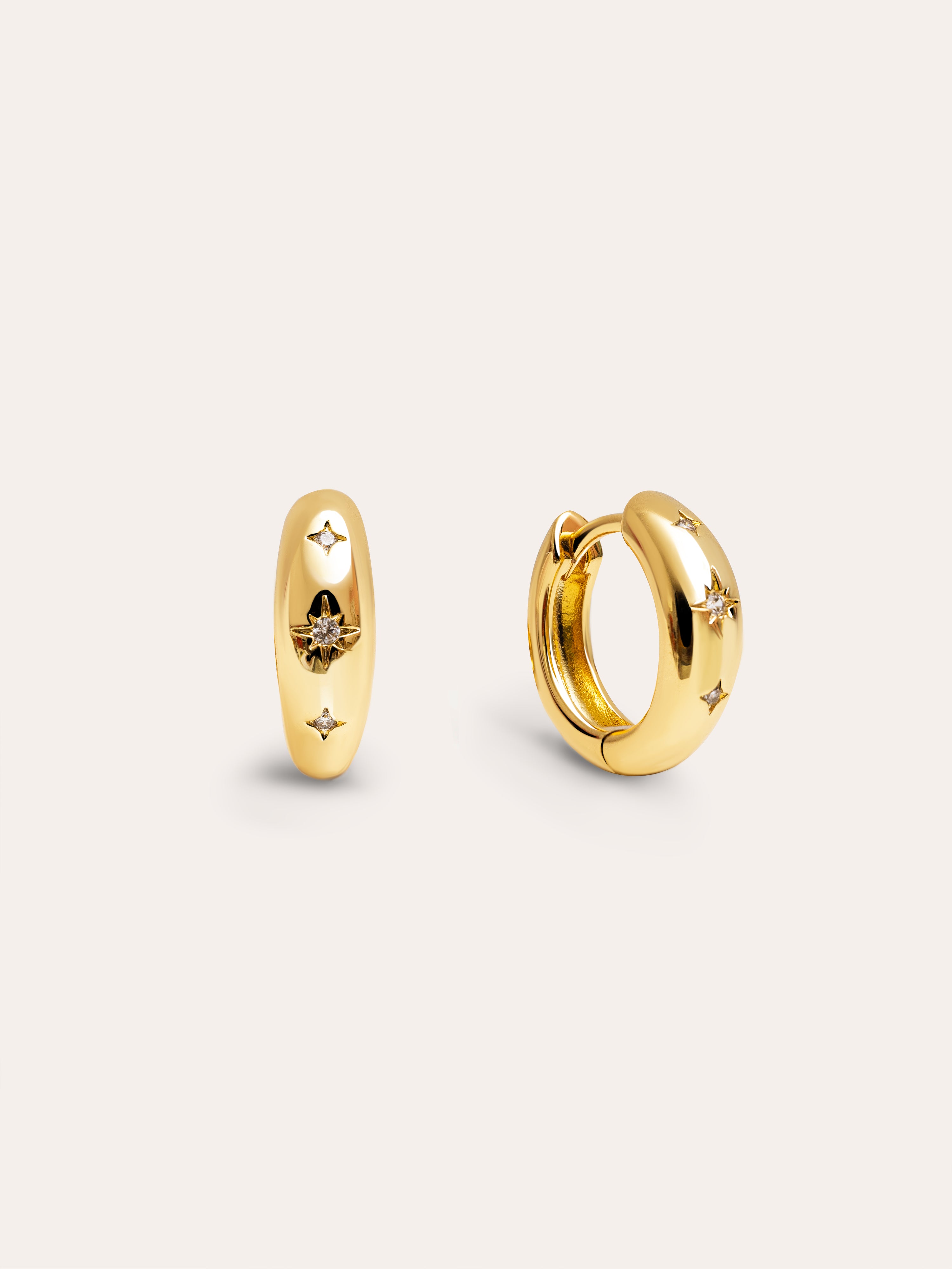 Astra S Gold Earrings 