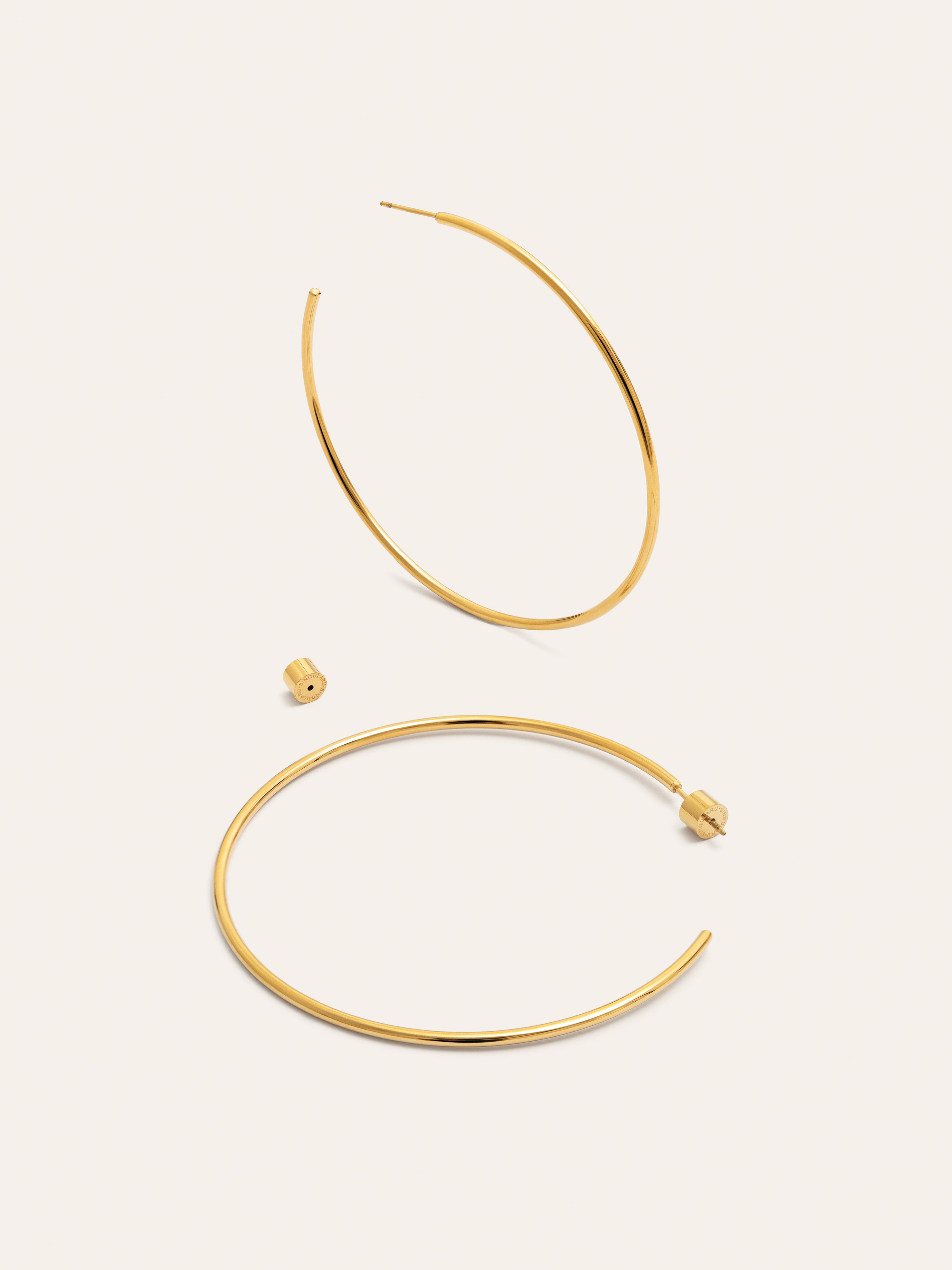 Ankara XL Creolen Edelstahl, vergoldet