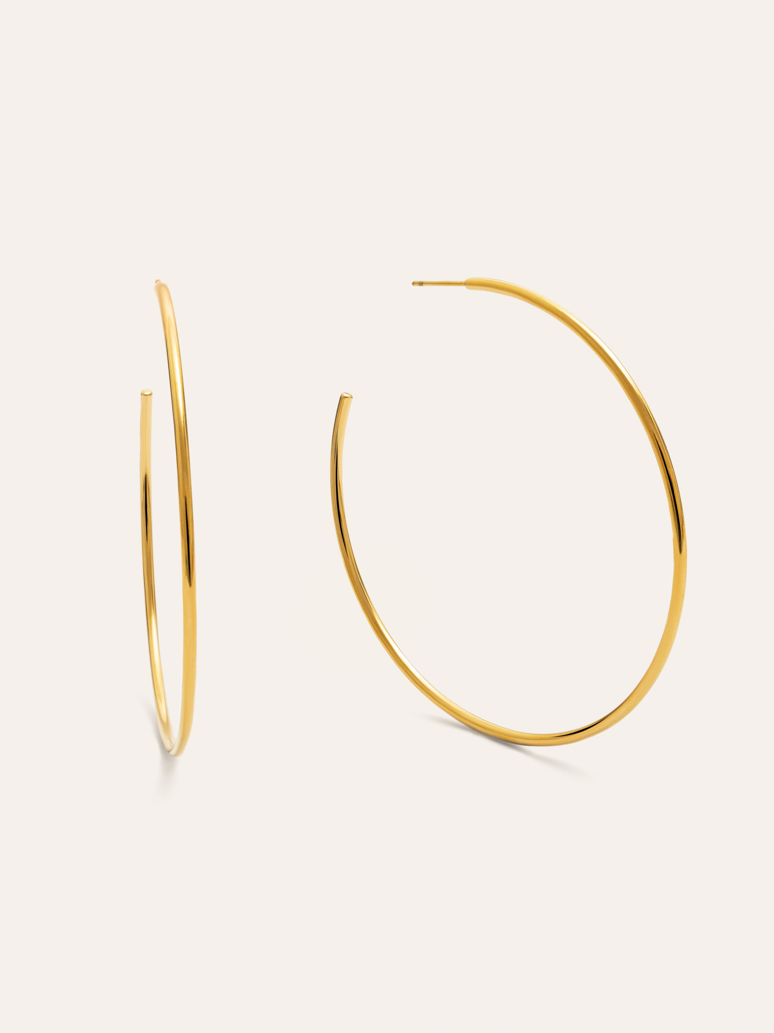 Ankara XL Creolen Edelstahl, vergoldet