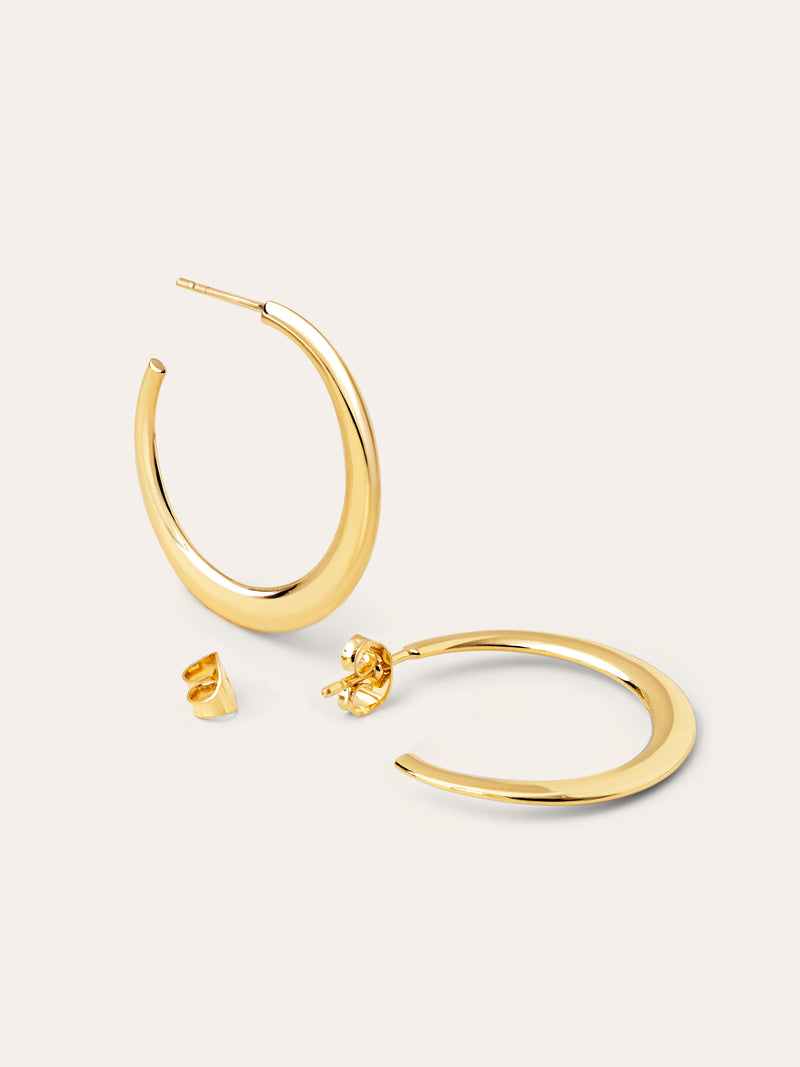 Aretes Cenit Baño Oro