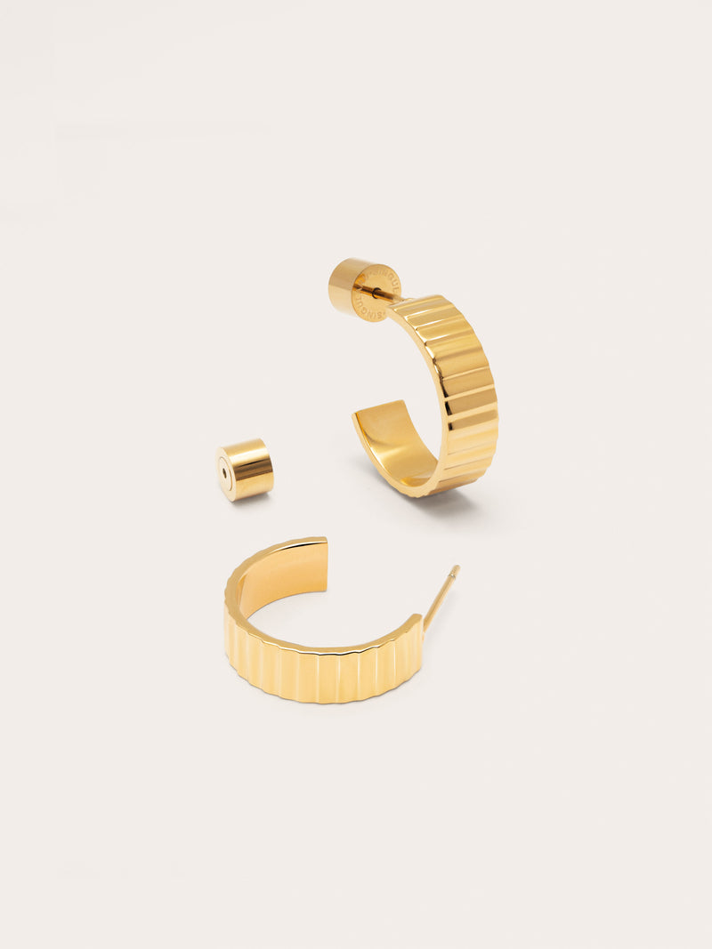Gear Stainless Steel Earrings
