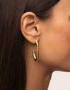 Pendientes Aro Gia Acero Baño Oro