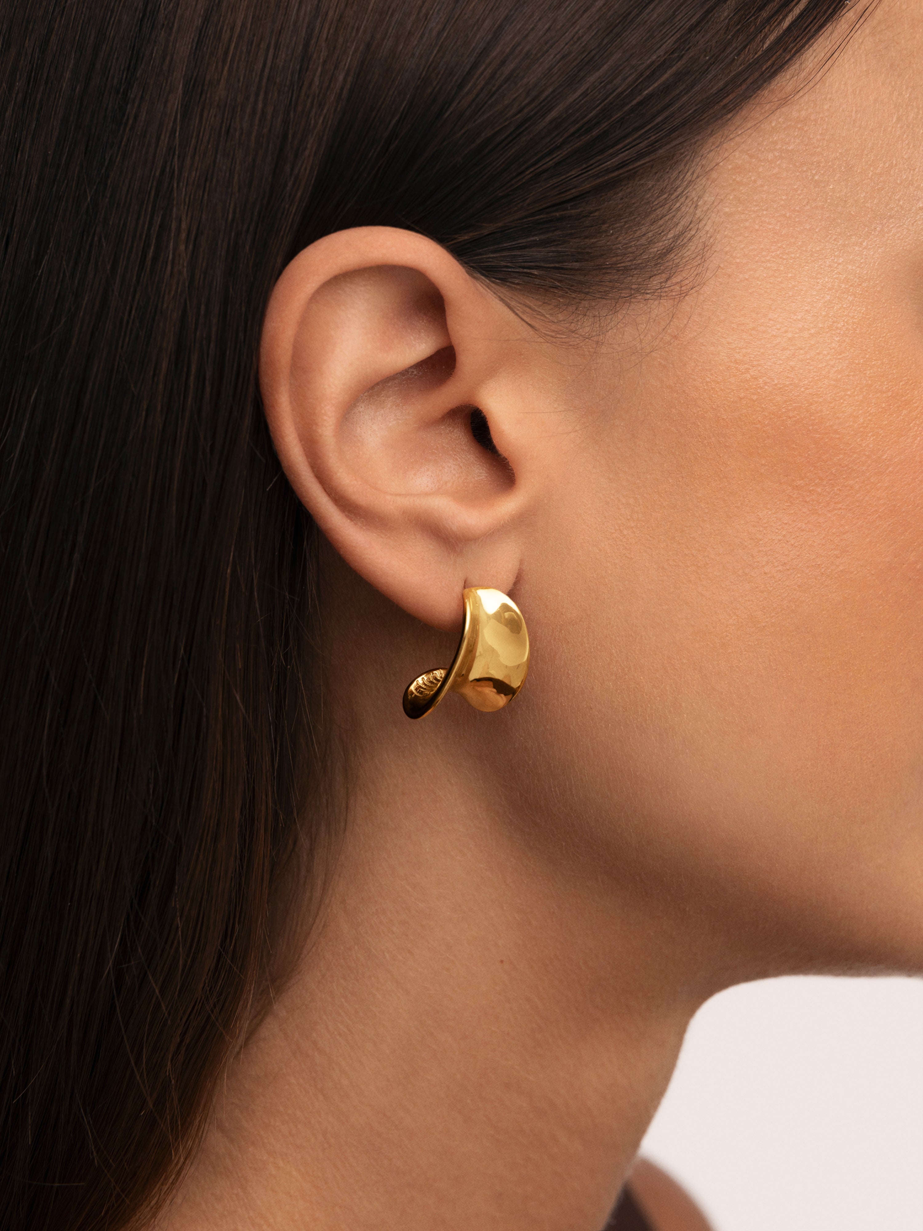 Little Lucy Stainless Steel Gold Hoop Earrings 