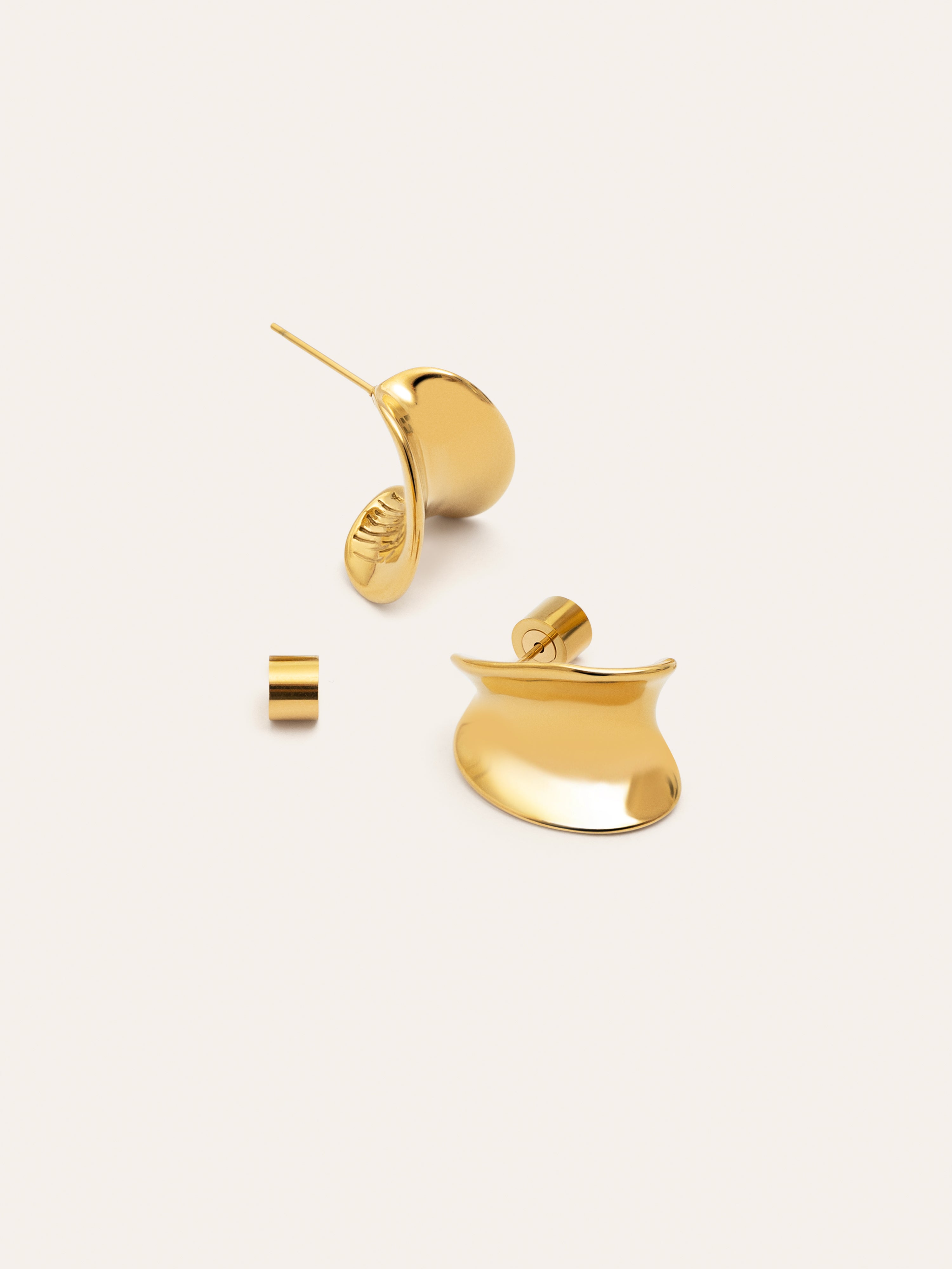 Little Lucy Stainless Steel Gold Hoop Earrings 