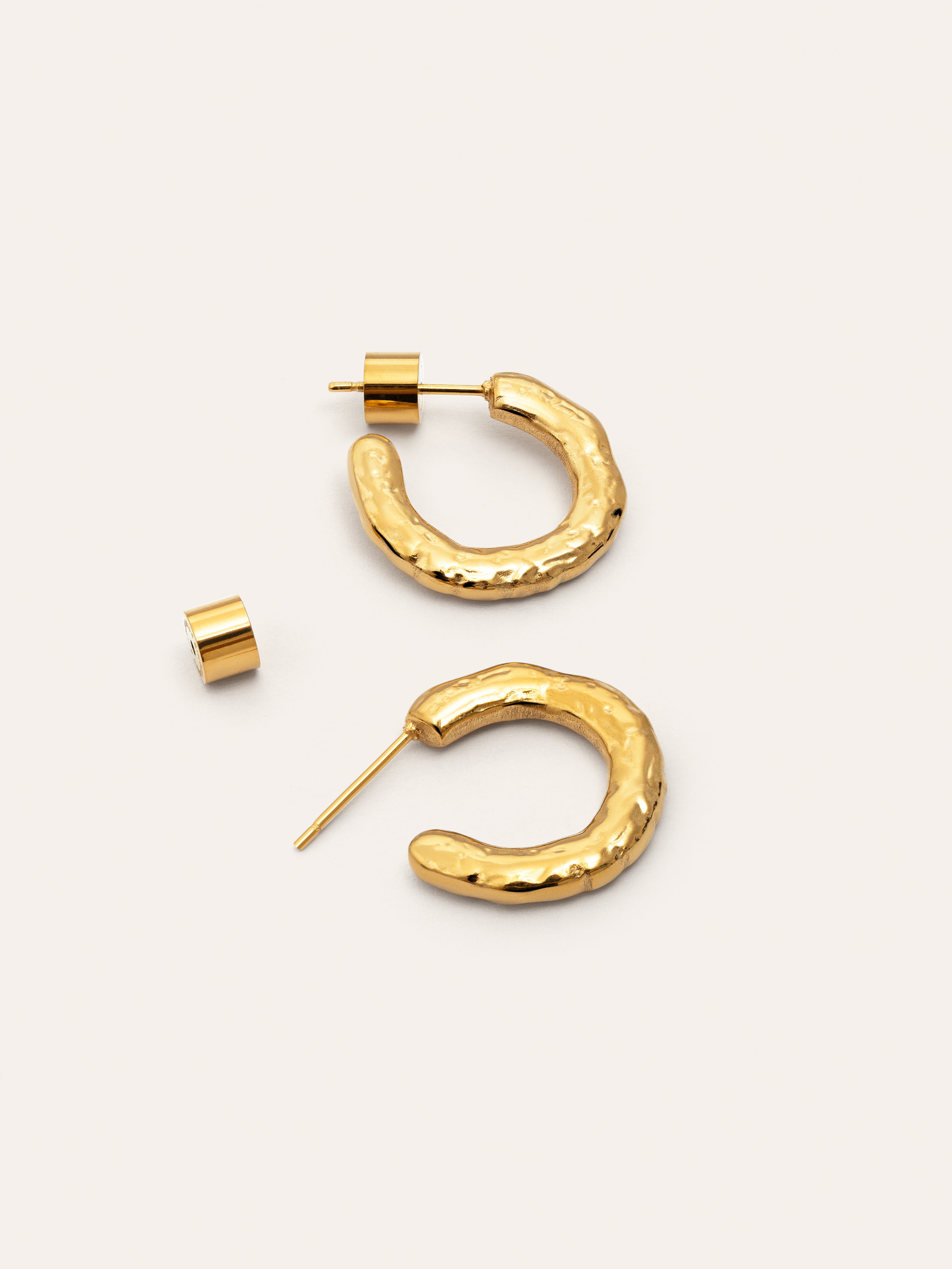 Pendientes Aro Mini Lake Acero Baño Oro