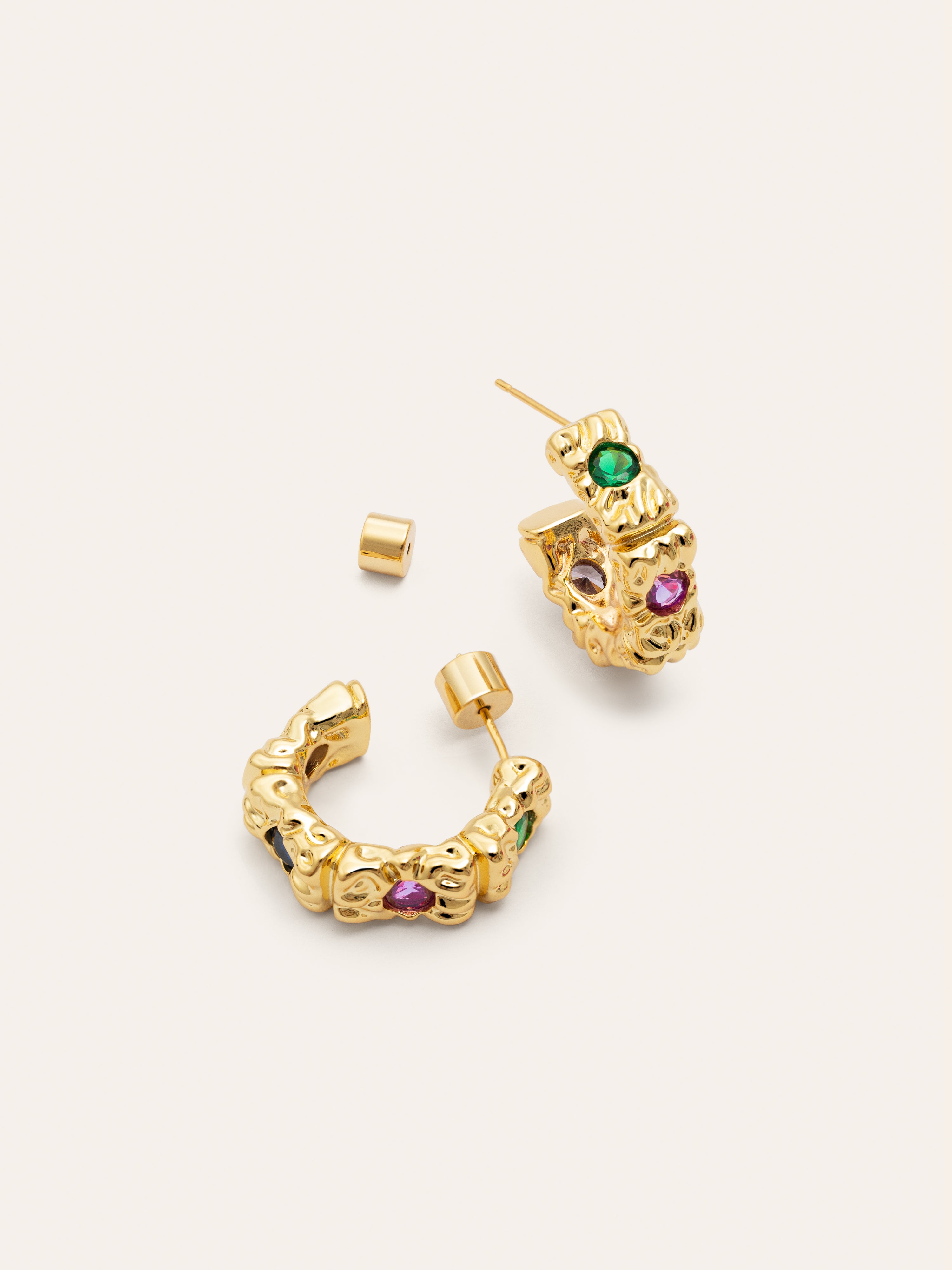 Aretes Sand Colors Baño Oro