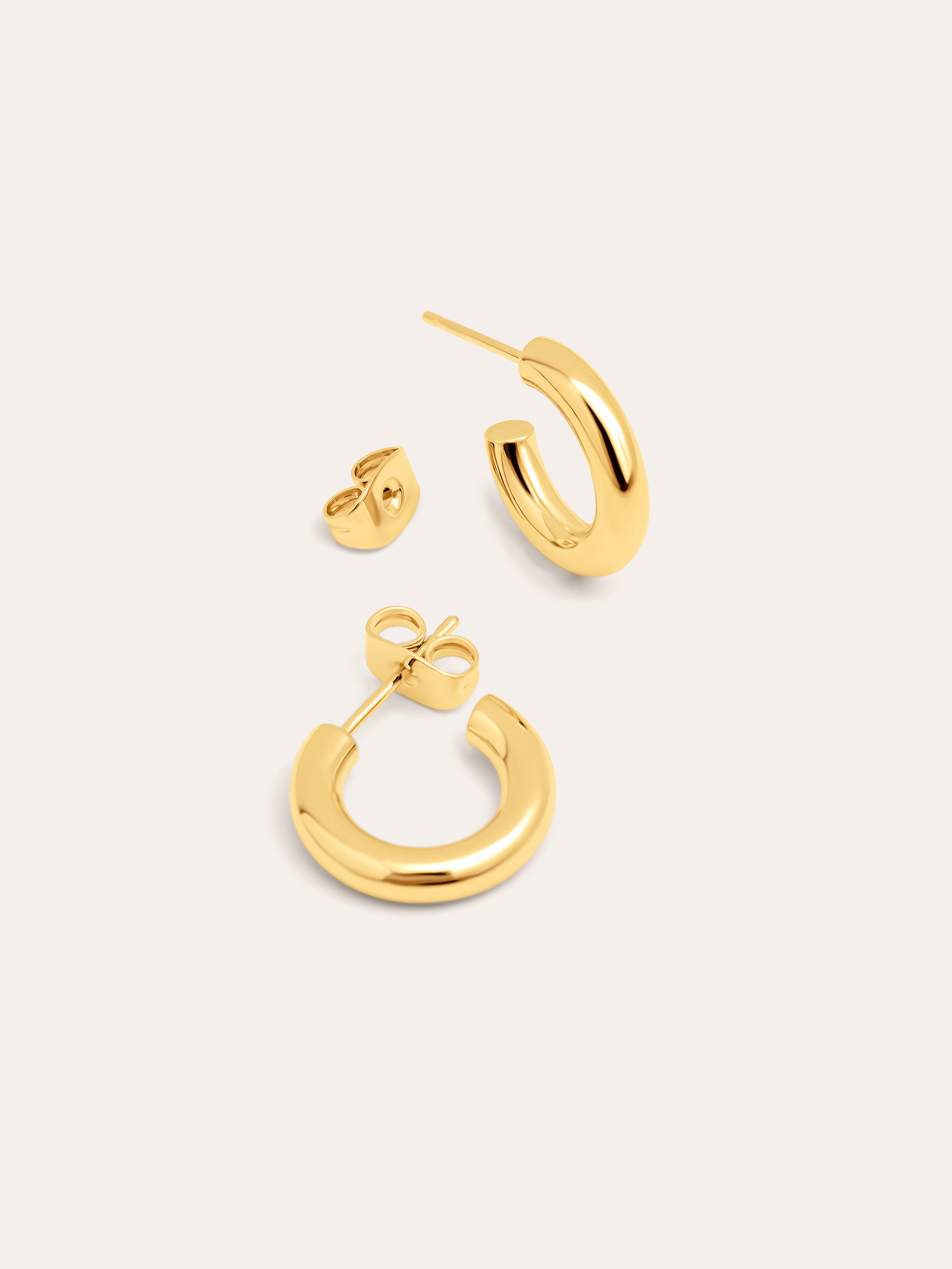 Nairo Gold Hoop Earrings