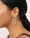 Scarlett L Gold Hoop Rings 