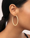 Scarlett L Gold Hoop Rings 