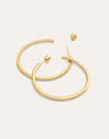 Scarlett L Gold Hoop Rings 