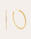 Scarlett L Gold Hoop Rings 