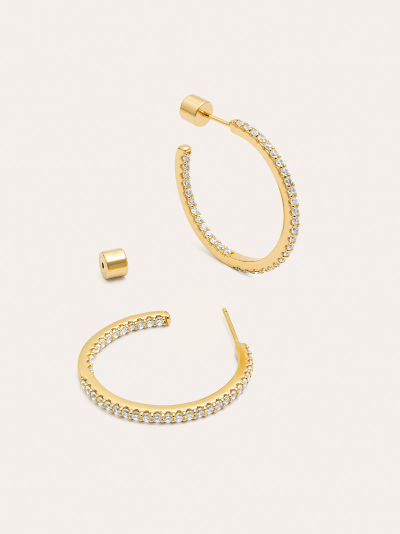 Scarlett M Creolen, vergoldet