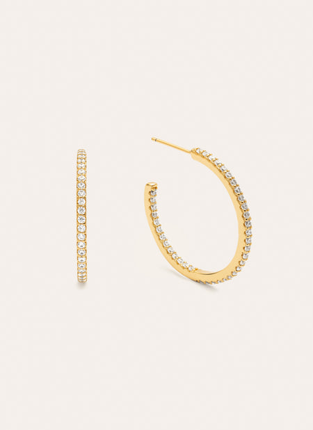 Pendientes Aro Scarlett M Baño Oro