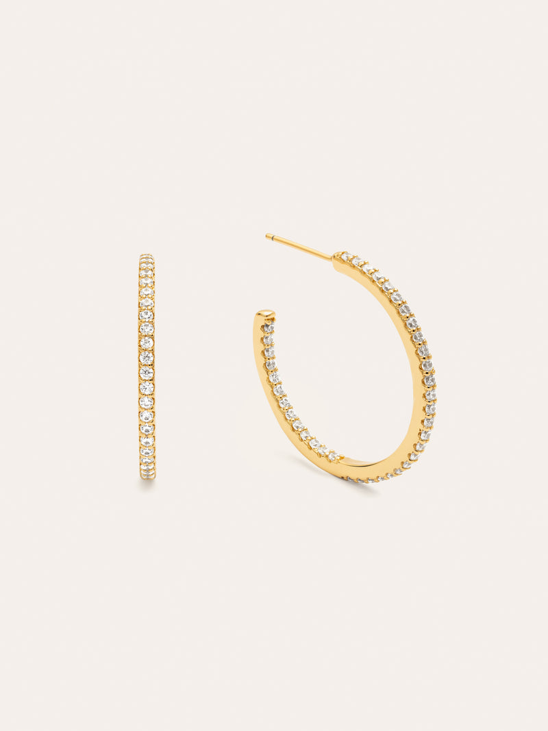 Scarlett M Creolen, vergoldet