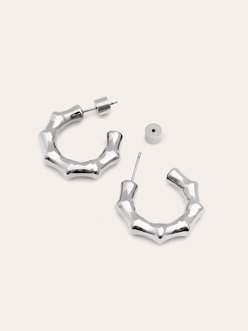 Boucles D’oreilles Créoles Sugarcane Acier