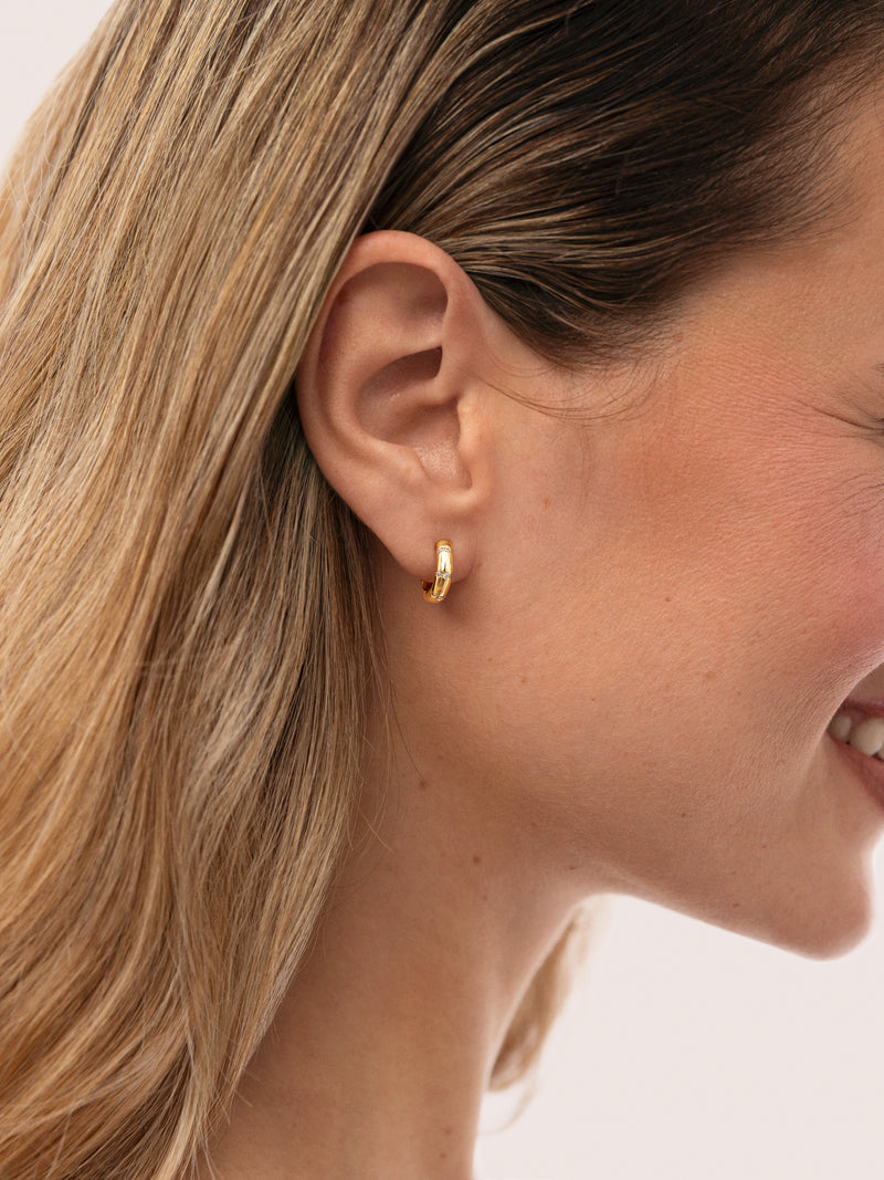 Pendientes Aro Starla Sparks S Baño Oro