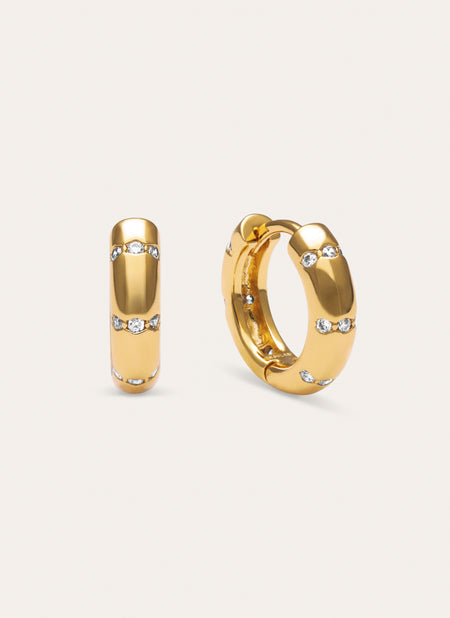 Pendientes Aro Starla Sparks S Baño Oro