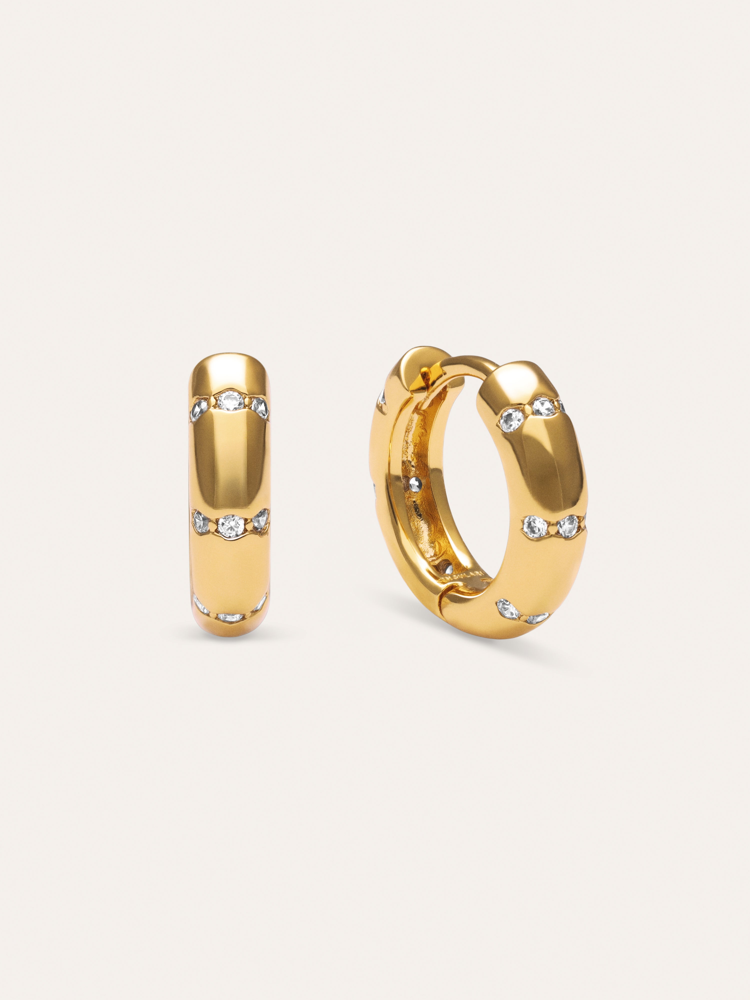 Pendientes Aro Starla Sparks S Baño Oro