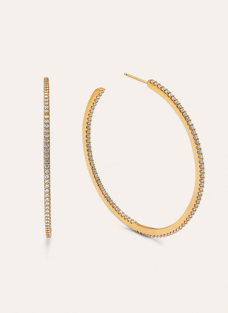 Scarlett XL Gold Hoop Earrings 