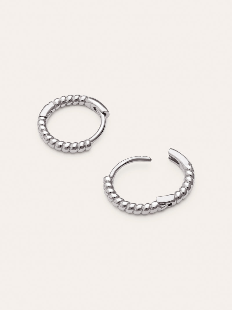 Pendientes Aro Twist Acero
