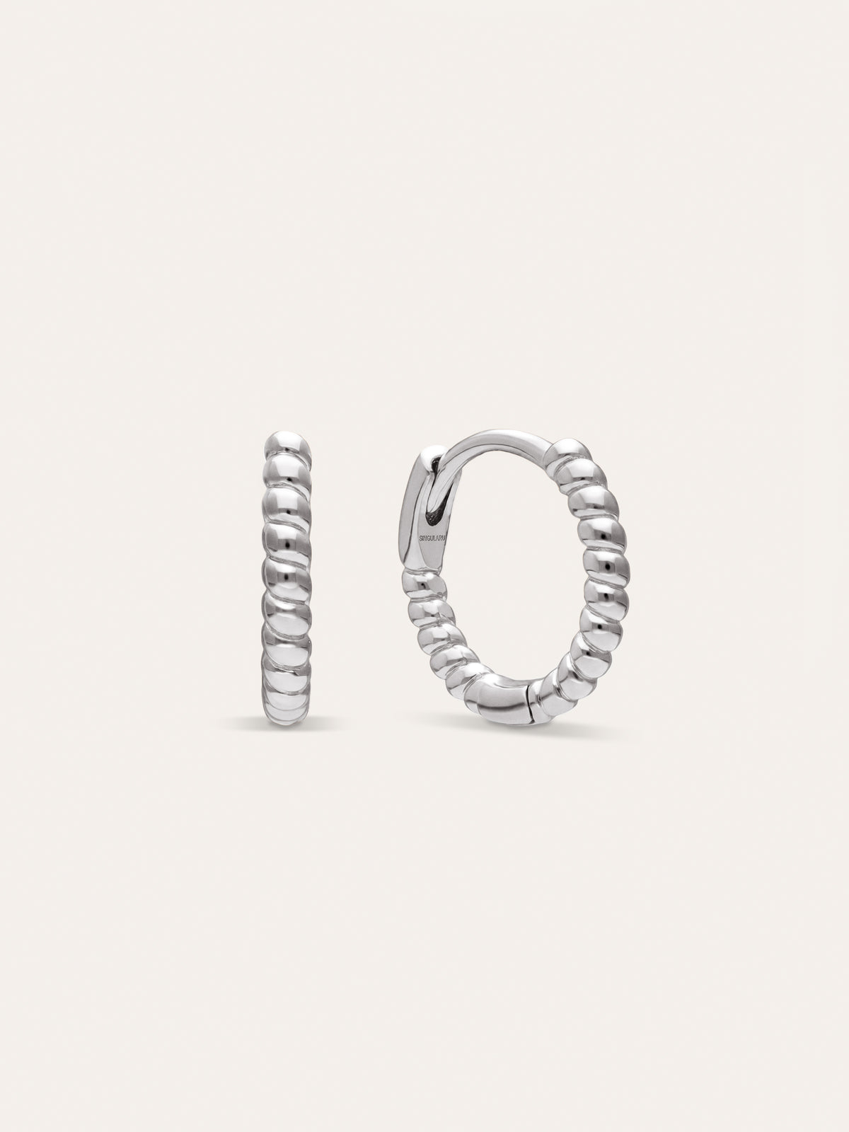Pendientes Aro Twist Acero