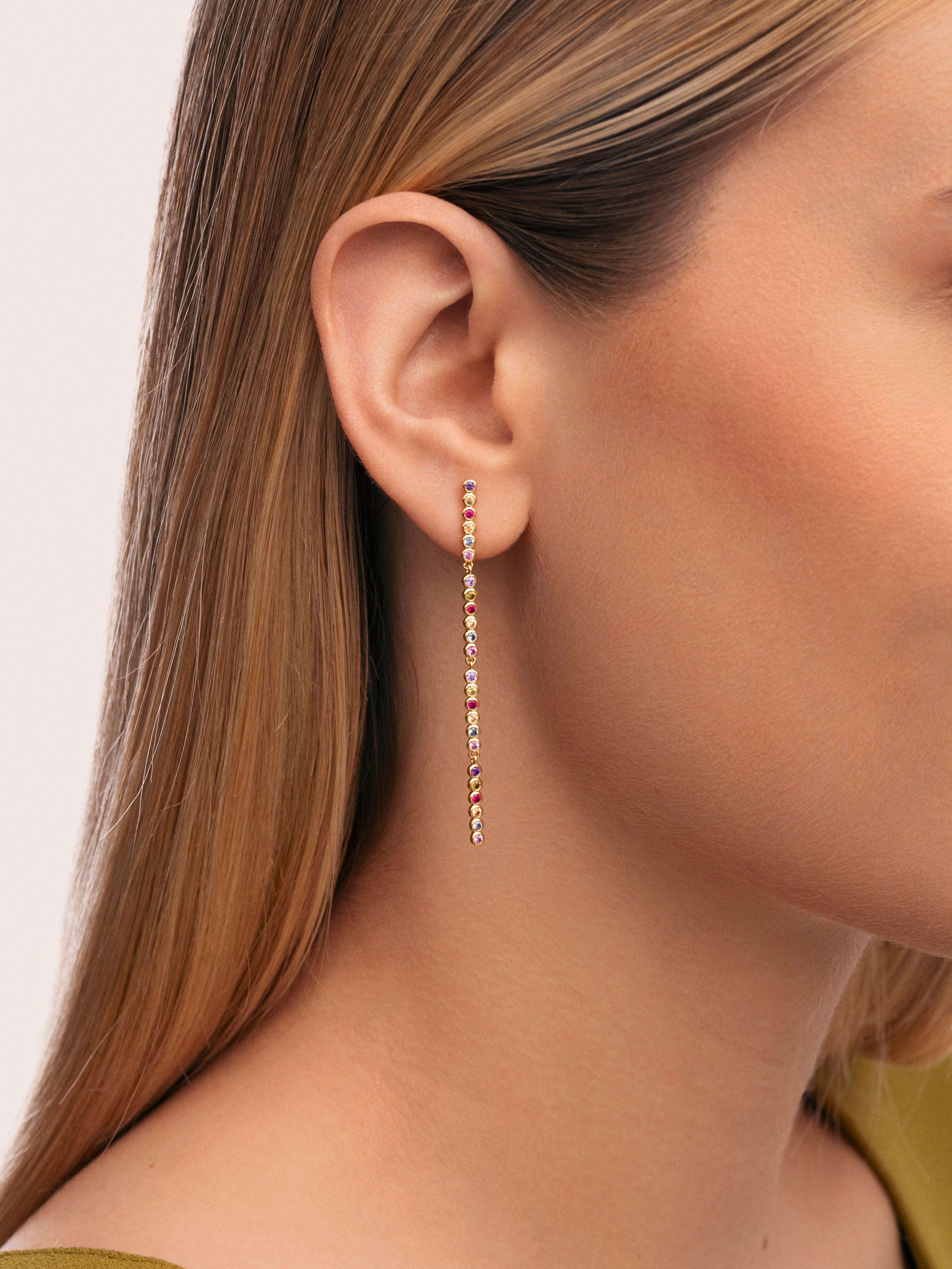 Pendientes Aurora Color Baño Oro