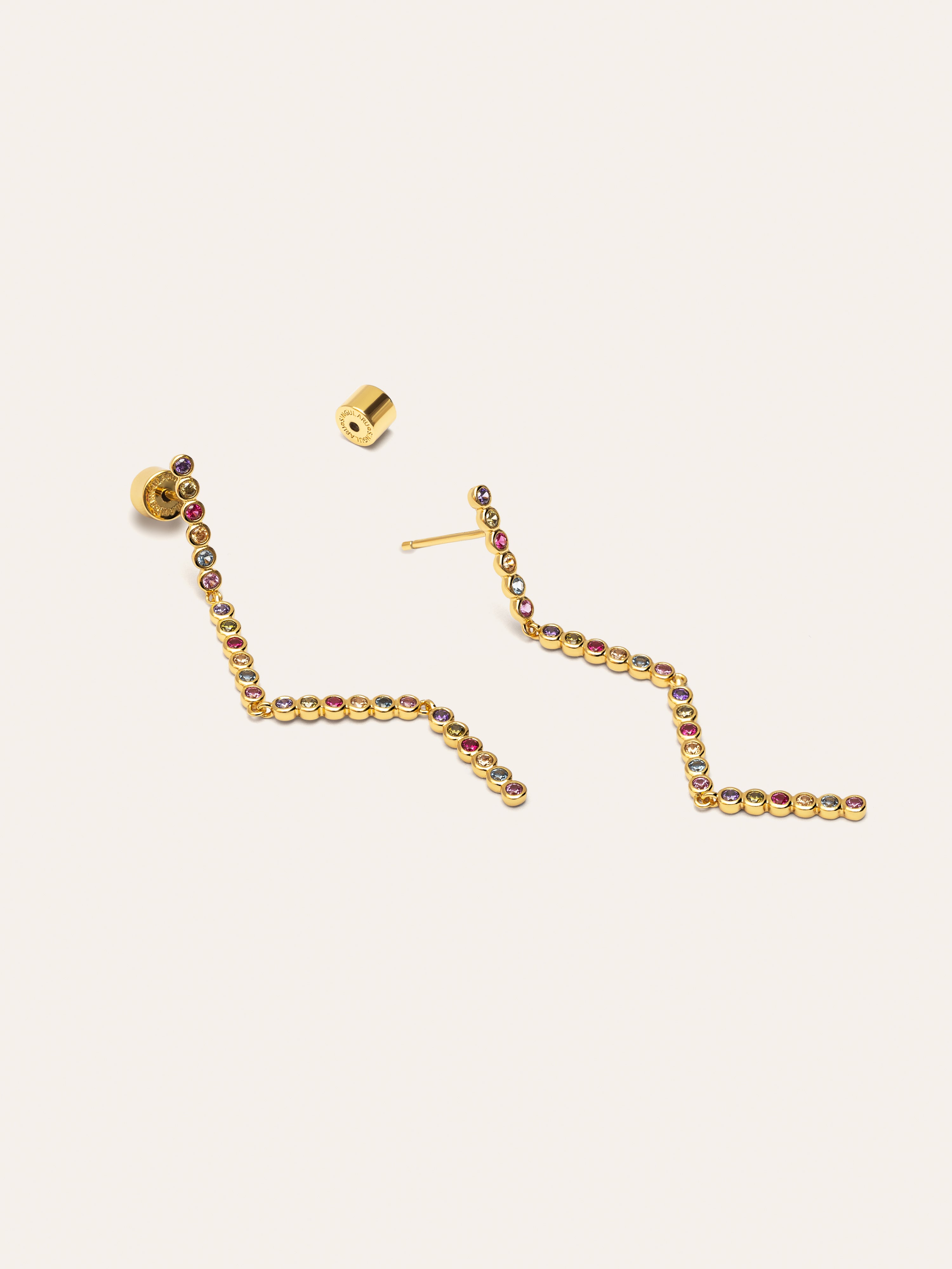 Pendientes Aurora Color Baño Oro