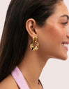 Azores Sister Ohrringe aus Stahl mit 18kt Goldbeschichtung