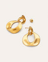 Azores Sister Ohrringe aus Stahl mit 18kt Goldbeschichtung