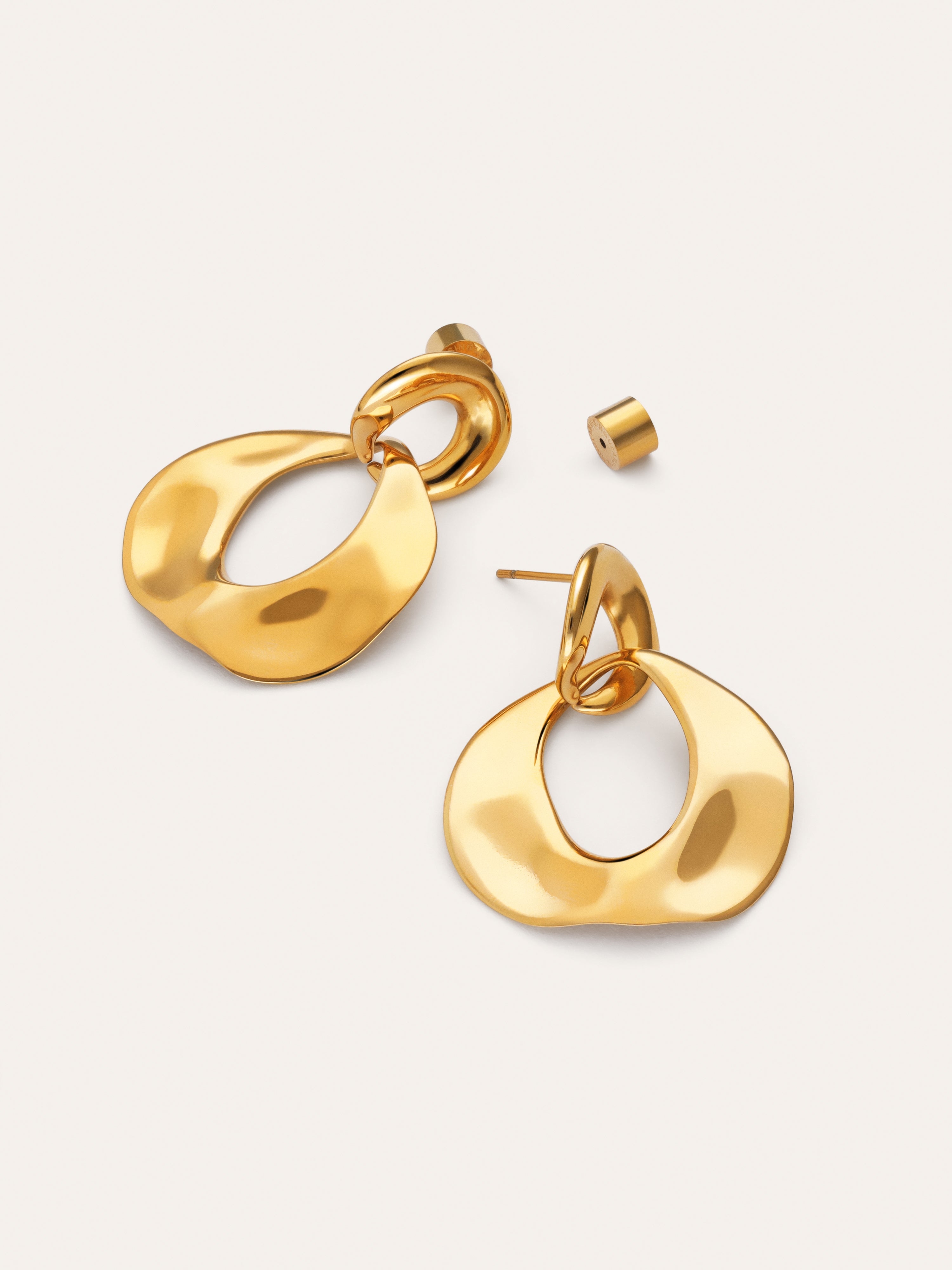 Azores Sister Ohrringe aus Stahl mit 18kt Goldbeschichtung