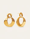 Azores Sister Ohrringe aus Stahl mit 18kt Goldbeschichtung