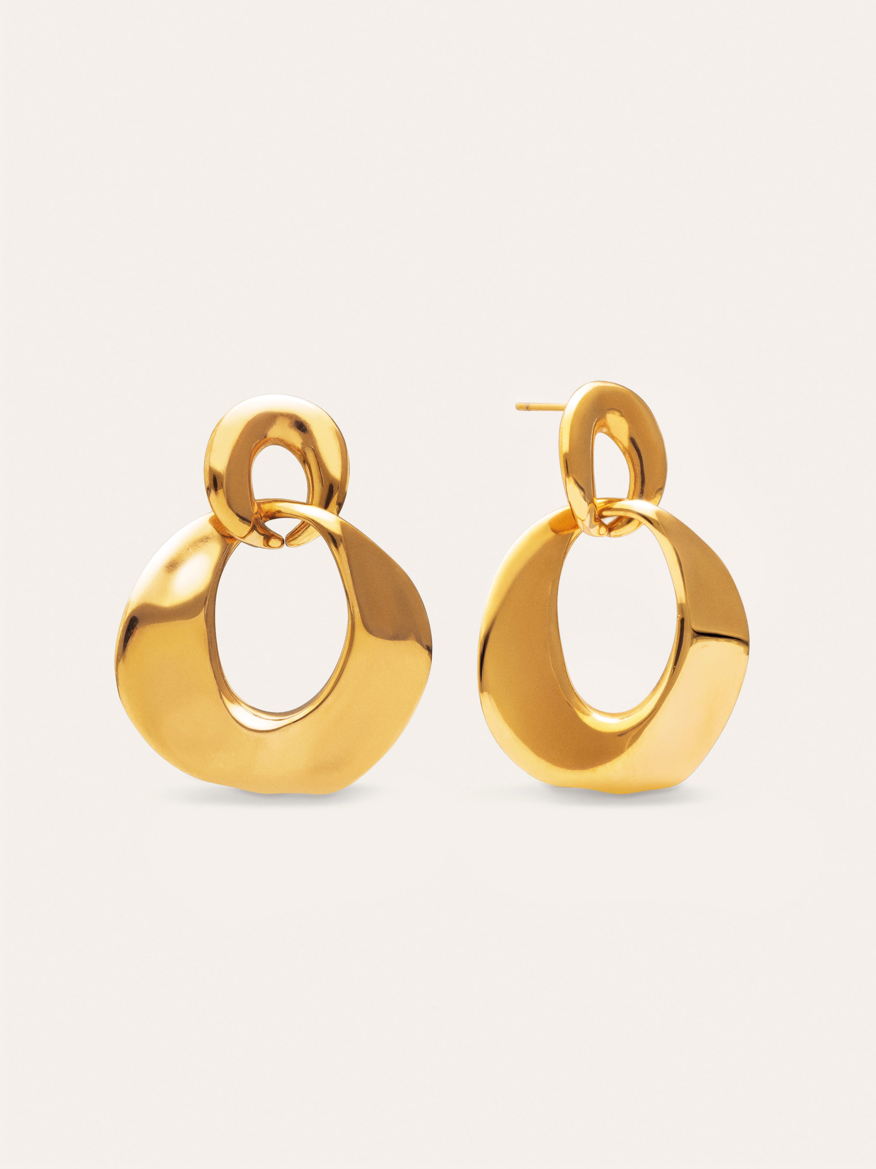 Azores Sister Ohrringe aus Stahl mit 18kt Goldbeschichtung