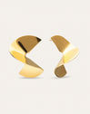 Pendientes Big Swirl Acero Baño Oro