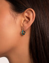 Blue Tulum Gold Earrings 