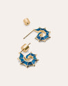 Blue Tulum Gold Earrings 