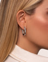 Bolero Stainless Steel Hoop Earrings 