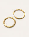 Pendientes Aro Carmen L Acero Baño Oro