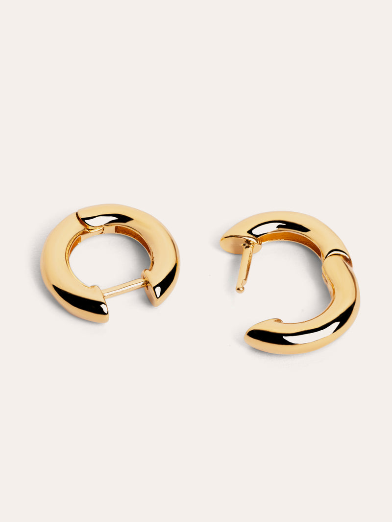 Boucles d'oreilles Anneau Carmen S Plaqué Or