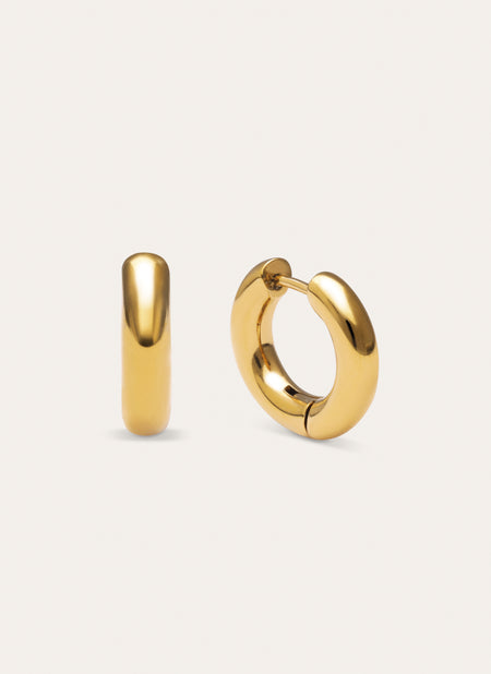 Pendientes Aro Carmen S Acero Baño Oro