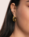 Chunky Link Stainless Steel Gold Earrings