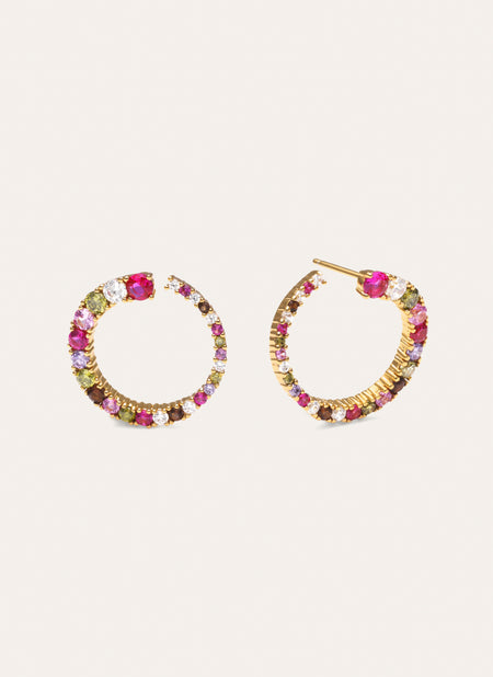 Circle Estelar Gold Earrings