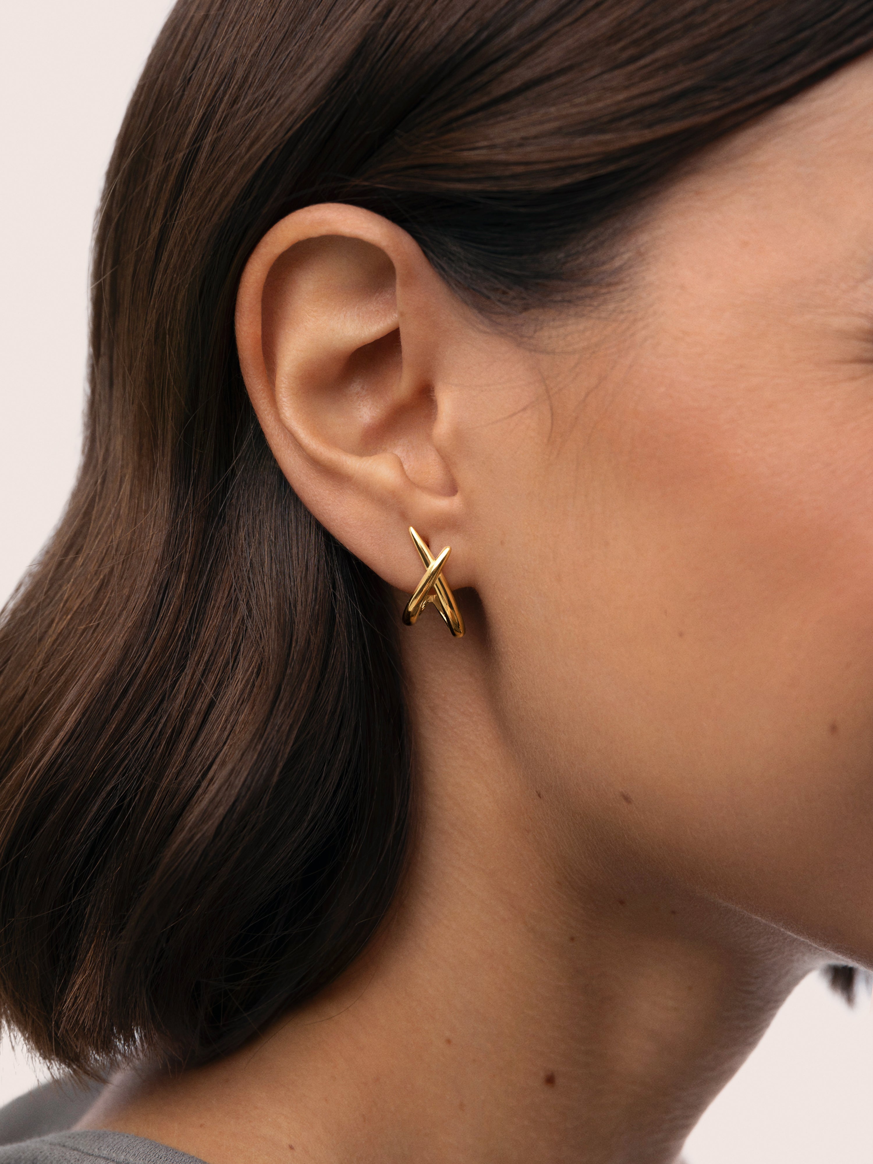 Ohrringe Emma, Edelstahl, vergoldet