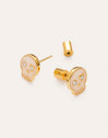 Pendientes Esqueleto Enamel Spark Baño Oro - vista 5