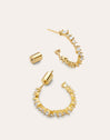 Hoop Earrings Estellar White Gold Plated