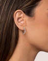 Hoop Earrings Estellar White