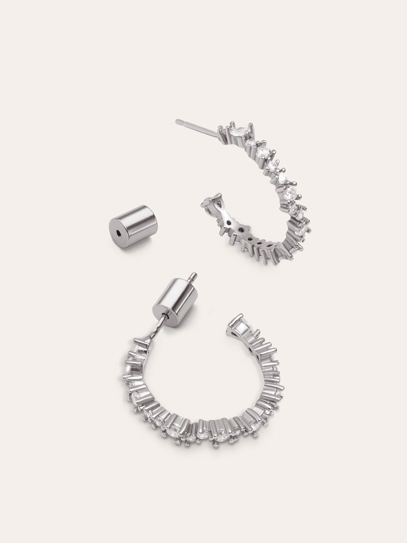Hoop Earrings Estellar White