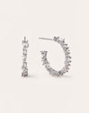 Hoop Earrings Estellar White