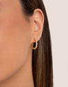 Hoop Earrings Estellar White Gold Plated