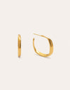 Forma Stainless Steel Hoop Gold Earrings