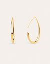 Pendientes Gota Arch Acero Baño Oro